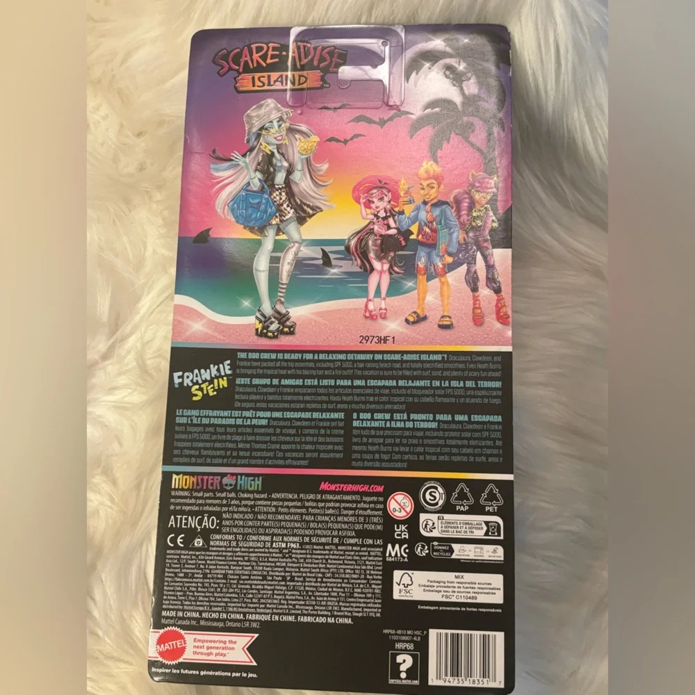 🆕Monster High Scare-adise Island Frankie Stein Doll